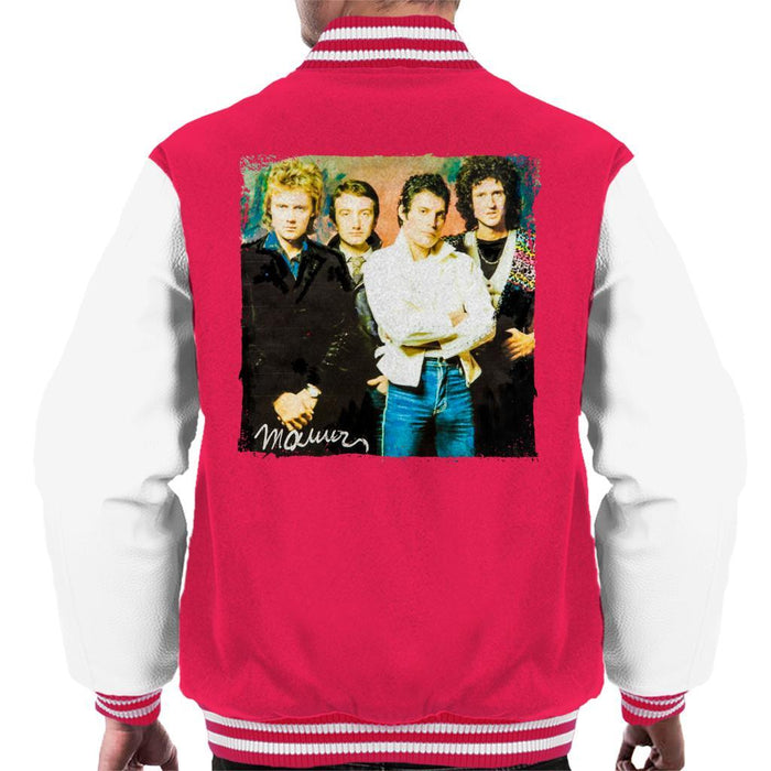 Sidney Maurer Original Portrait Of Queen Mens Varsity Jacket - Mens Varsity Jacket