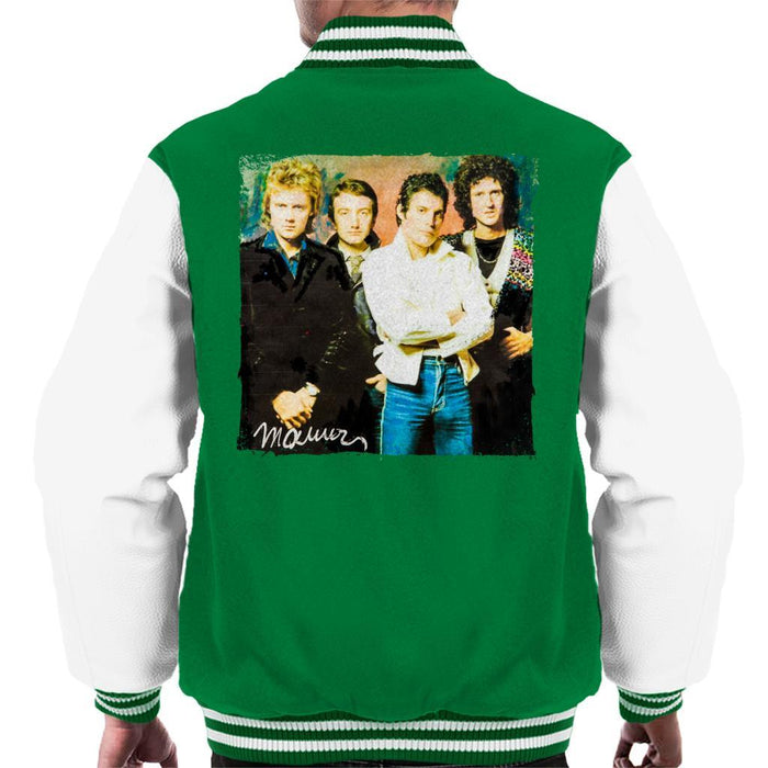 Sidney Maurer Original Portrait Of Queen Mens Varsity Jacket - Mens Varsity Jacket