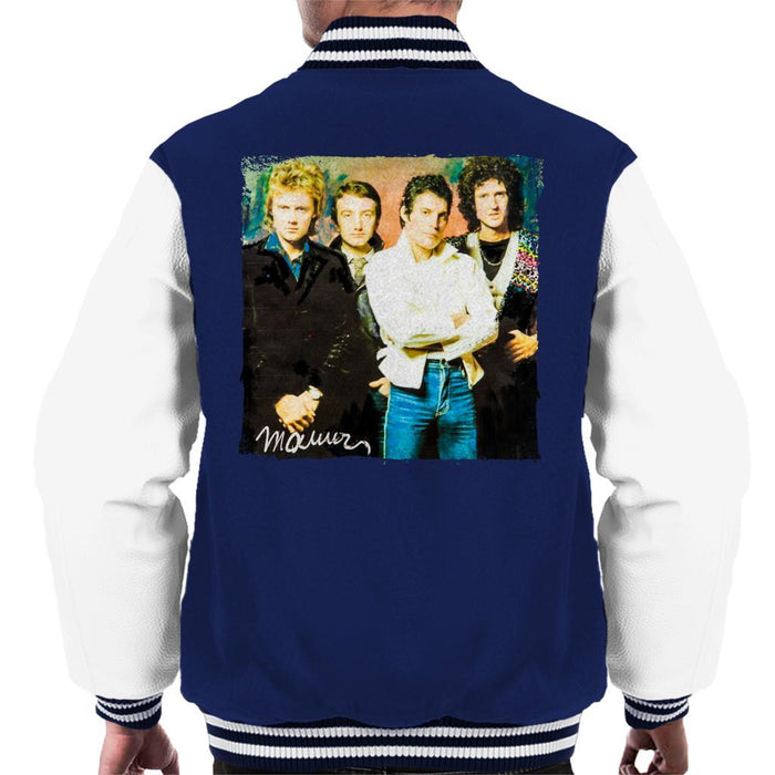 Sidney Maurer Original Portrait Of Queen Mens Varsity Jacket - Mens Varsity Jacket