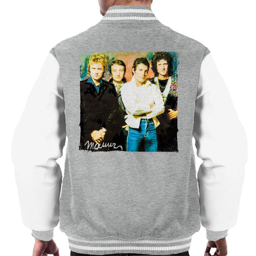 Sidney Maurer Original Portrait Of Queen Mens Varsity Jacket - Mens Varsity Jacket