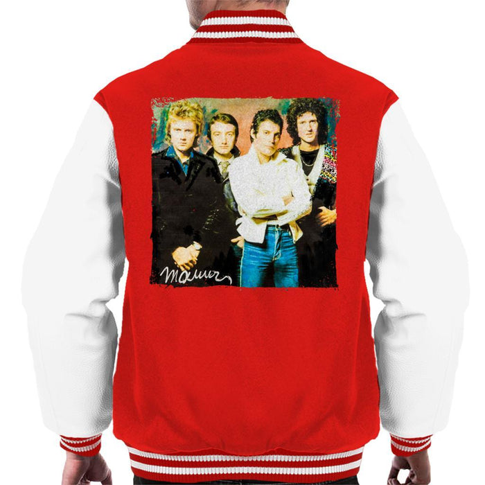Sidney Maurer Original Portrait Of Queen Mens Varsity Jacket - Mens Varsity Jacket