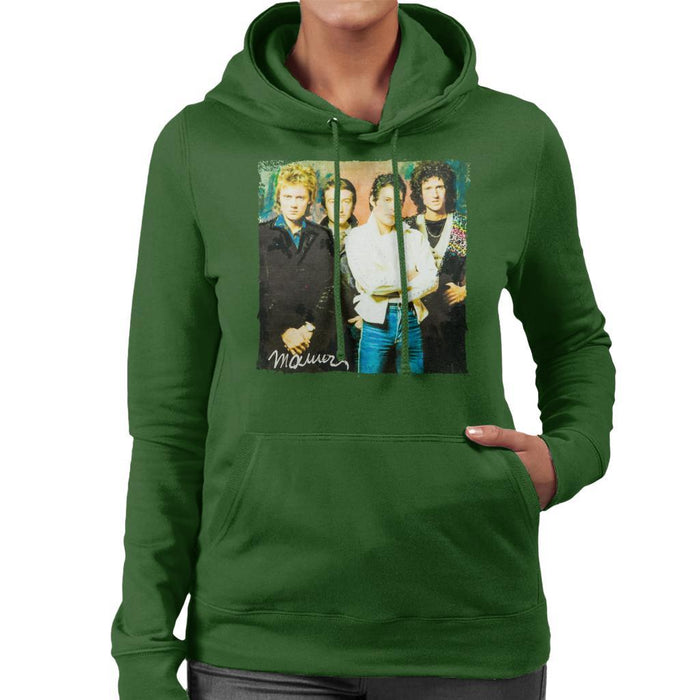 Sidney Maurer Original Portrait Of Queen Womens Hooded Sweatshirt - Womens Hooded Sweatshirt