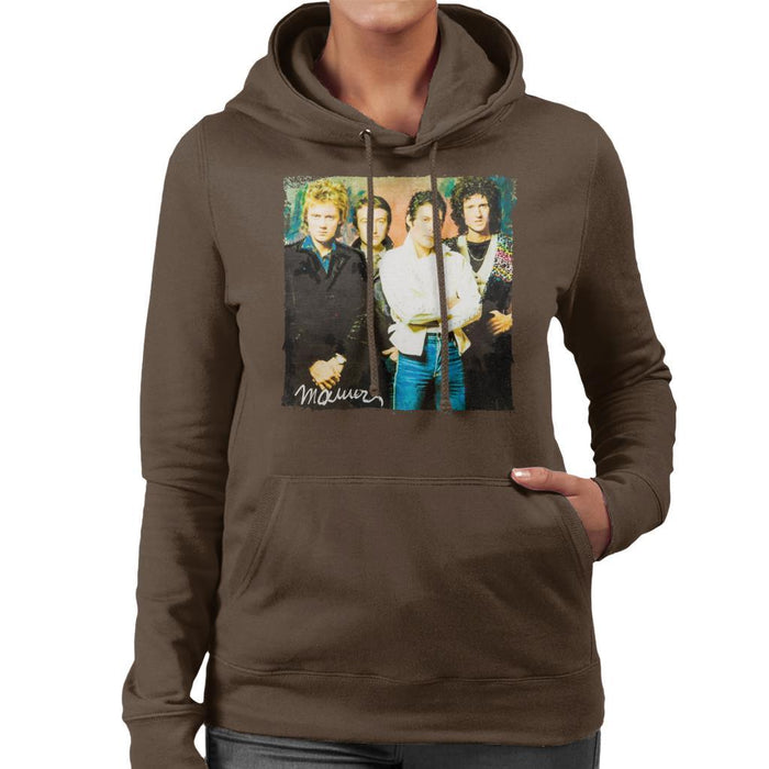 Sidney Maurer Original Portrait Of Queen Womens Hooded Sweatshirt - Womens Hooded Sweatshirt