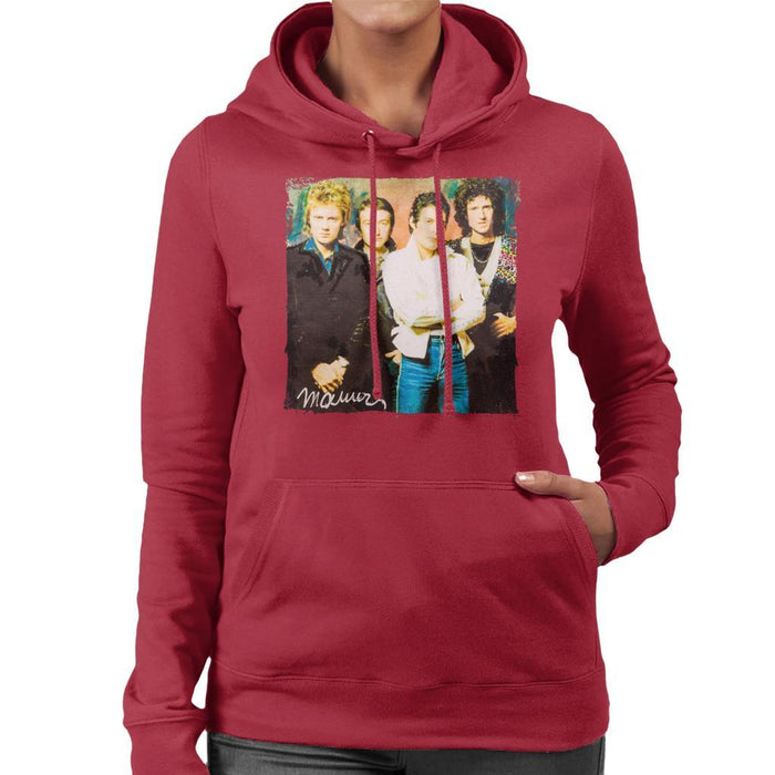 Sidney Maurer Original Portrait Of Queen Womens Hooded Sweatshirt - Womens Hooded Sweatshirt