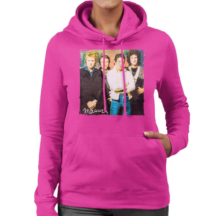 Sidney Maurer Original Portrait Of Queen Womens Hooded Sweatshirt - Womens Hooded Sweatshirt