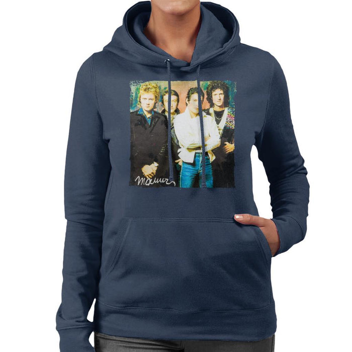 Sidney Maurer Original Portrait Of Queen Womens Hooded Sweatshirt - Womens Hooded Sweatshirt