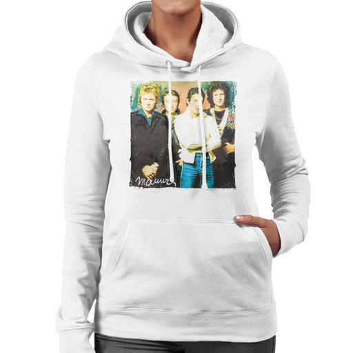 Sidney Maurer Original Portrait Of Queen Womens Hooded Sweatshirt - Womens Hooded Sweatshirt