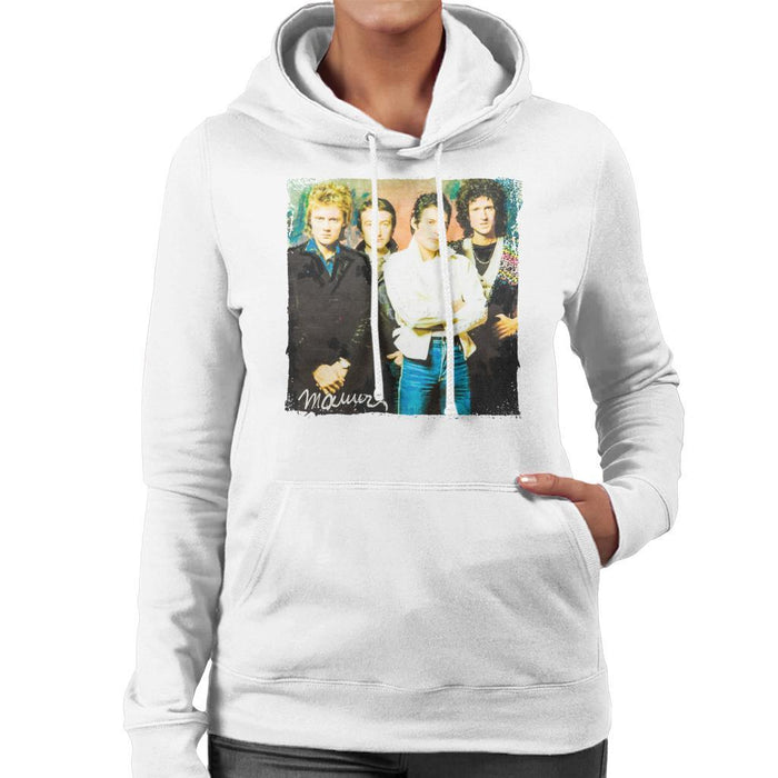 Sidney Maurer Original Portrait Of Queen Womens Hooded Sweatshirt - Womens Hooded Sweatshirt
