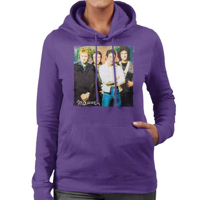 Sidney Maurer Original Portrait Of Queen Womens Hooded Sweatshirt - Womens Hooded Sweatshirt