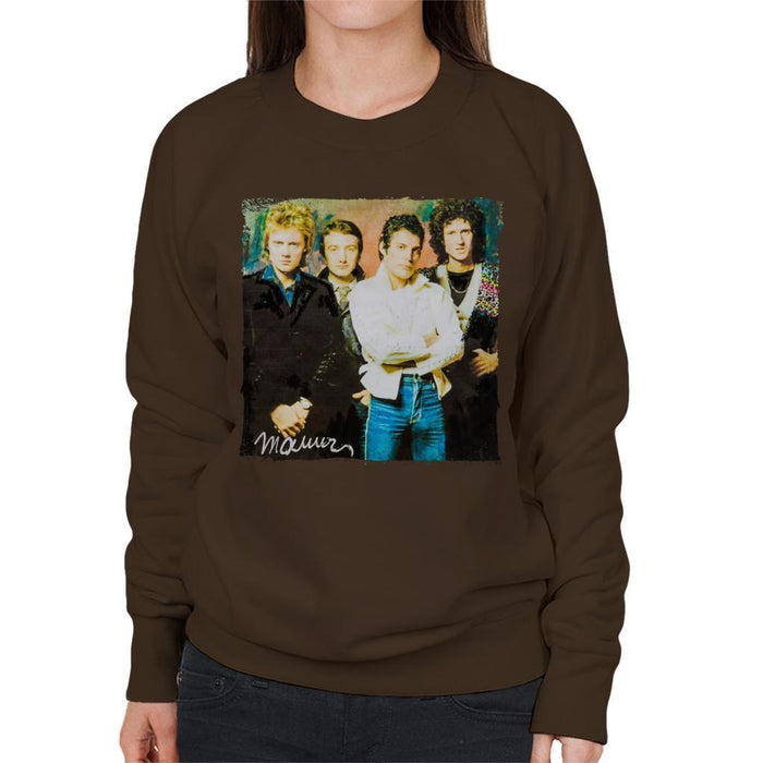 Sidney Maurer Original Portrait Of Queen Womens Sweatshirt - Womens Sweatshirt
