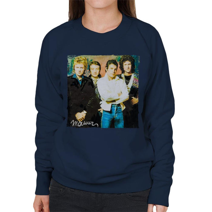 Sidney Maurer Original Portrait Of Queen Womens Sweatshirt - Womens Sweatshirt