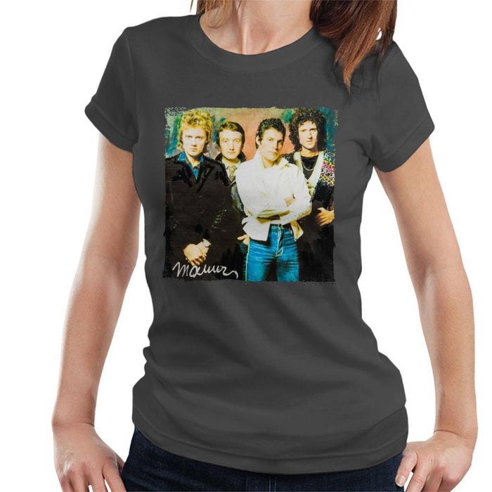 Sidney Maurer Original Portrait Of Queen Womens T-Shirt - Womens T-Shirt