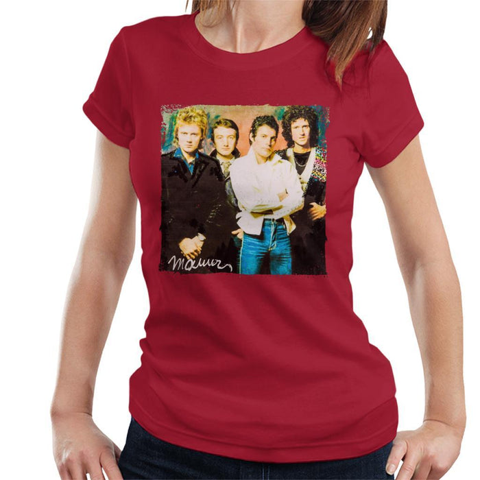 Sidney Maurer Original Portrait Of Queen Womens T-Shirt - Womens T-Shirt