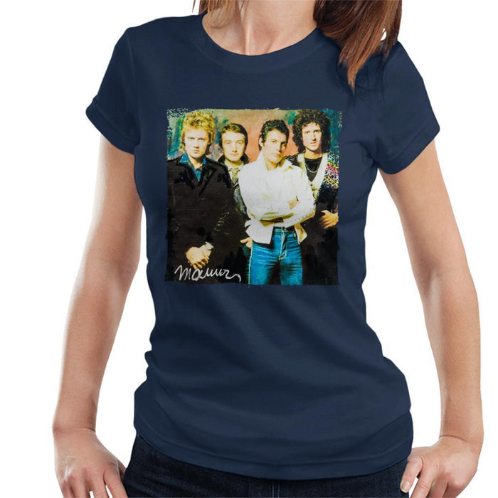 Sidney Maurer Original Portrait Of Queen Womens T-Shirt - Womens T-Shirt