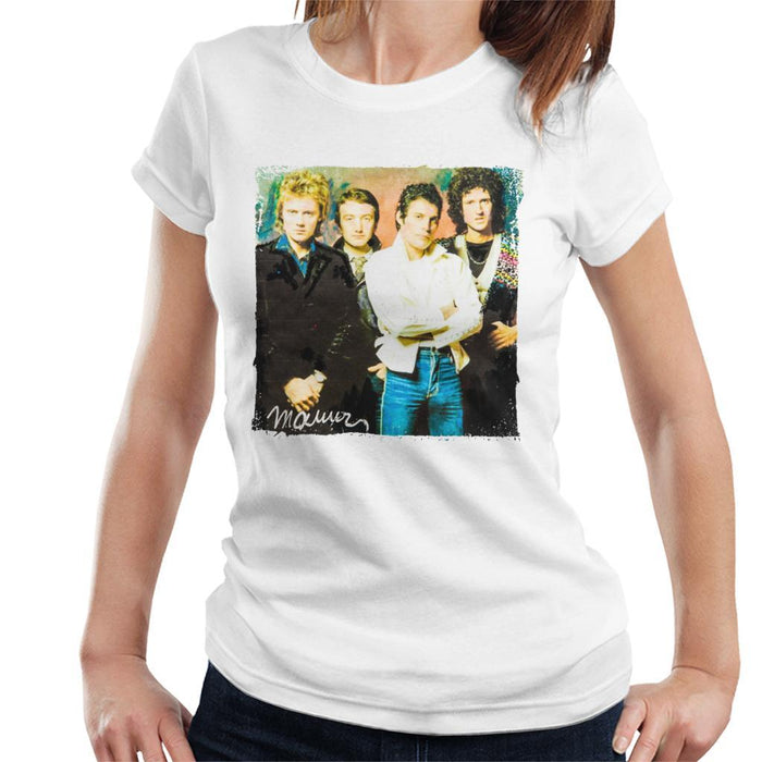 Sidney Maurer Original Portrait Of Queen Womens T-Shirt - Womens T-Shirt