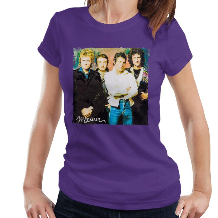 Sidney Maurer Original Portrait Of Queen Womens T-Shirt - Womens T-Shirt