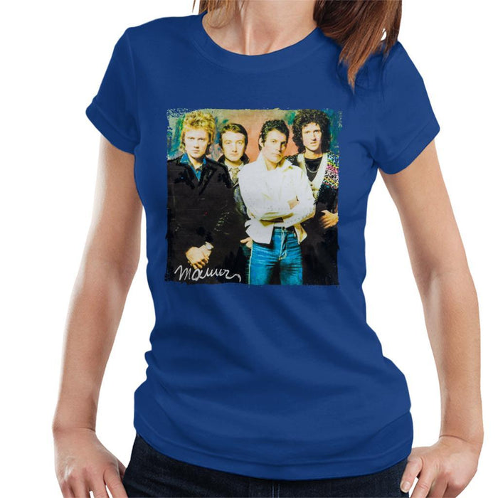Sidney Maurer Original Portrait Of Queen Womens T-Shirt - Womens T-Shirt