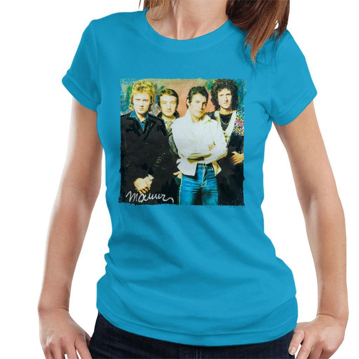 Sidney Maurer Original Portrait Of Queen Womens T-Shirt - Womens T-Shirt