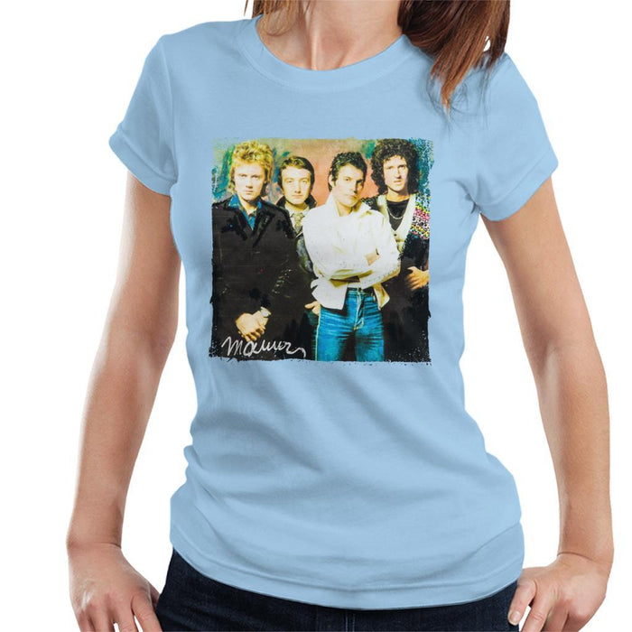 Sidney Maurer Original Portrait Of Queen Womens T-Shirt - Womens T-Shirt