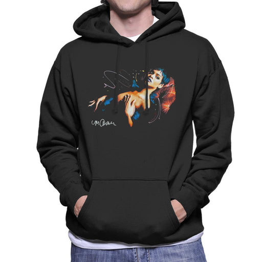 Sidney Maurer Original Portrait Of Rihanna Nude Mens Hooded Sweatshirt - Mens Hooded Sweatshirt