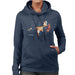 Sidney Maurer Original Portrait Of Rihanna Nude Womens Hooded Sweatshirt - Small / Navy Blue - Womens Hooded Sweatshirt
