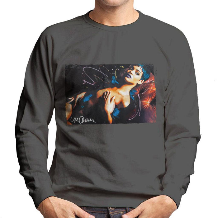 Sidney Maurer Original Portrait Of Rihanna White Mens Sweatshirt - Mens Sweatshirt