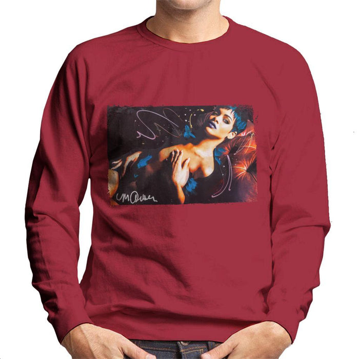 Sidney Maurer Original Portrait Of Rihanna White Mens Sweatshirt - Mens Sweatshirt