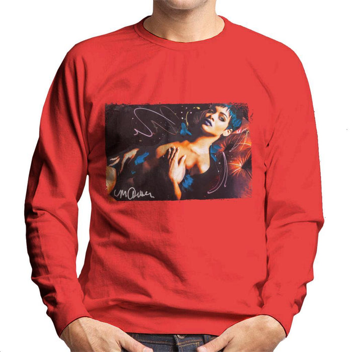 Sidney Maurer Original Portrait Of Rihanna White Mens Sweatshirt - Mens Sweatshirt