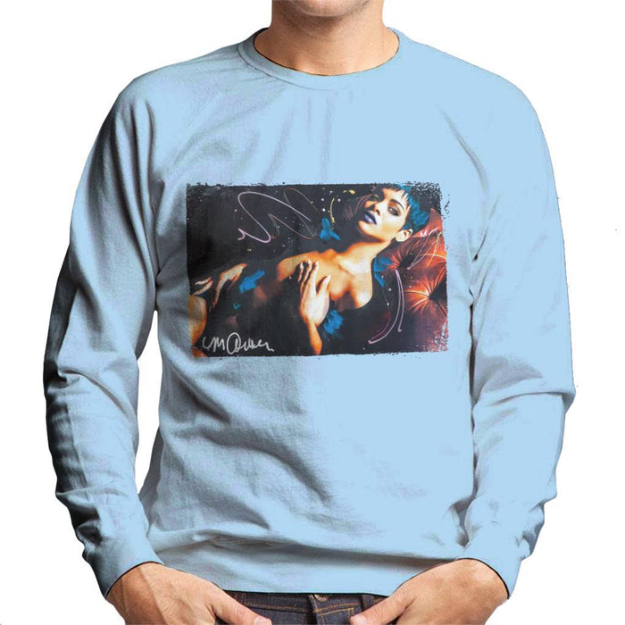 Sidney Maurer Original Portrait Of Rihanna White Mens Sweatshirt - Mens Sweatshirt