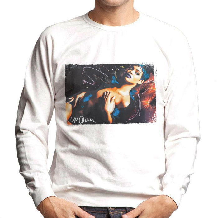 Sidney Maurer Original Portrait Of Rihanna White Mens Sweatshirt - Mens Sweatshirt