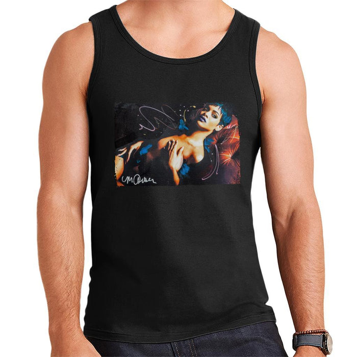 Sidney Maurer Original Portrait Of Rihanna White Mens Vest - Mens Vest