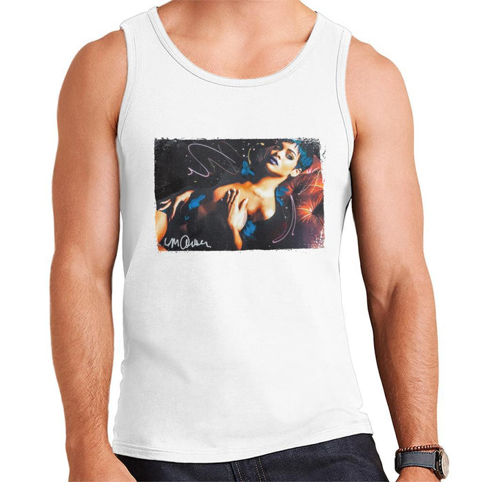 Sidney Maurer Original Portrait Of Rihanna White Mens Vest - Mens Vest