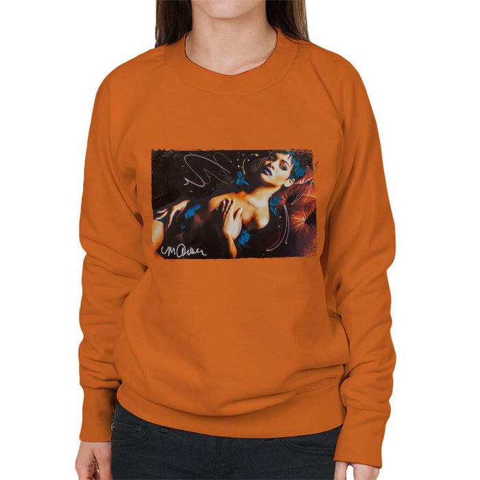 Sidney Maurer Original Portrait Of Rihanna White Womens Sweatshirt - Womens Sweatshirt