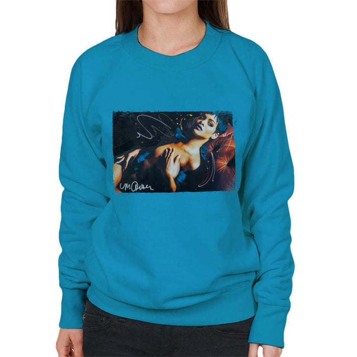 Sidney Maurer Original Portrait Of Rihanna White Womens Sweatshirt - Womens Sweatshirt