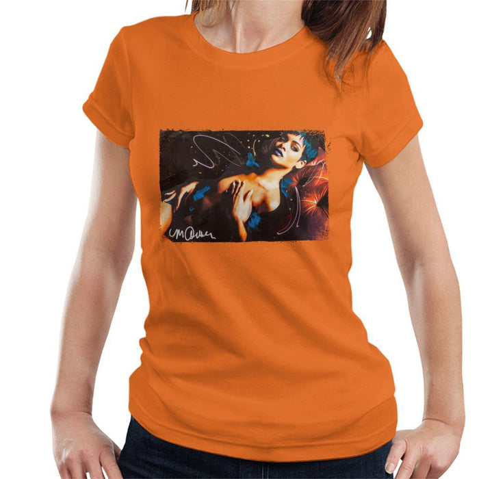 Sidney Maurer Original Portrait Of Rihanna White Womens T-Shirt - Womens T-Shirt
