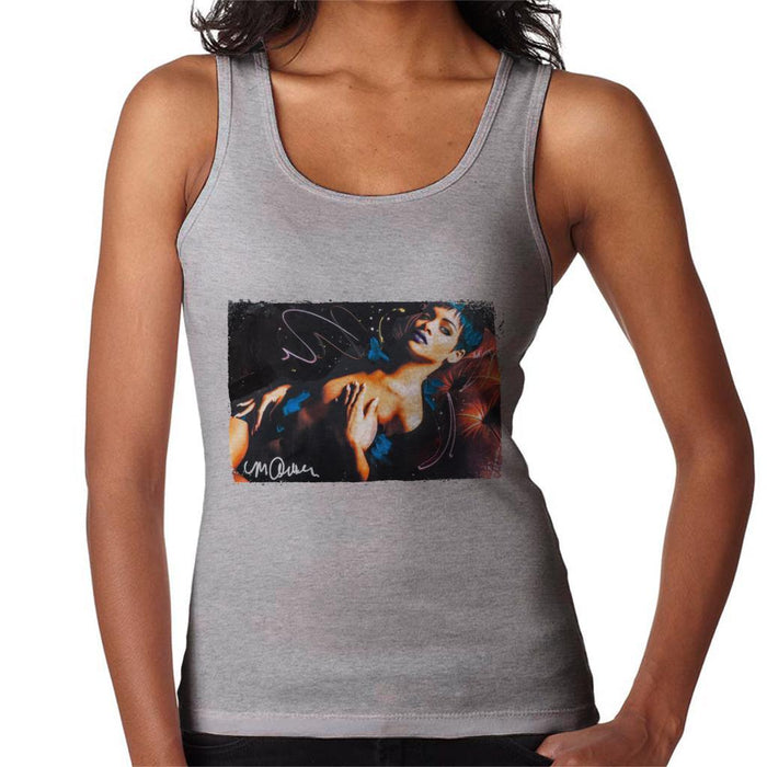 Sidney Maurer Original Portrait Of Rihanna White Womens Vest - Womens Vest