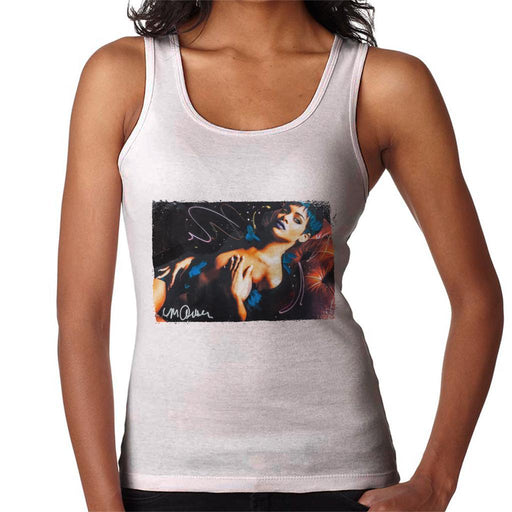 Sidney Maurer Original Portrait Of Rihanna White Womens Vest - Womens Vest