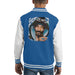Sidney Maurer Original Portrait Of Snoop Dogg Smoking Kids Varsity Jacket - X-Small (3-4 yrs) / Royal/White - Kids Boys Varsity Jacket