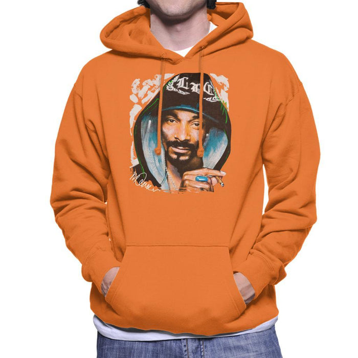 Sidney Maurer Original Portrait Of Snoop Dogg Smoking Mens Hooded Sweatshirt - Mens Hooded Sweatshirt