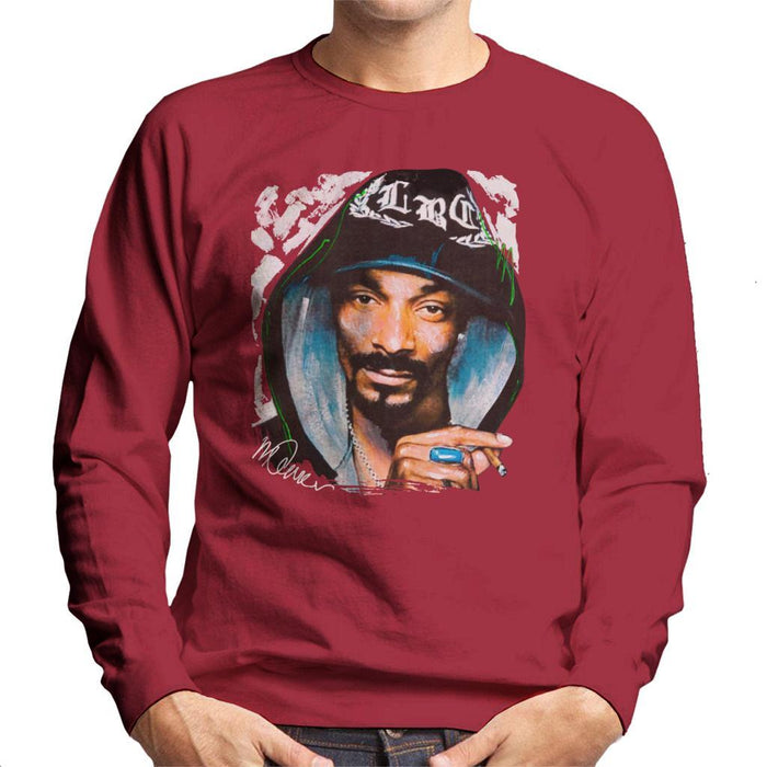 Sidney Maurer Original Portrait Of Snoop Dogg Smoking Mens Sweatshirt - Mens Sweatshirt