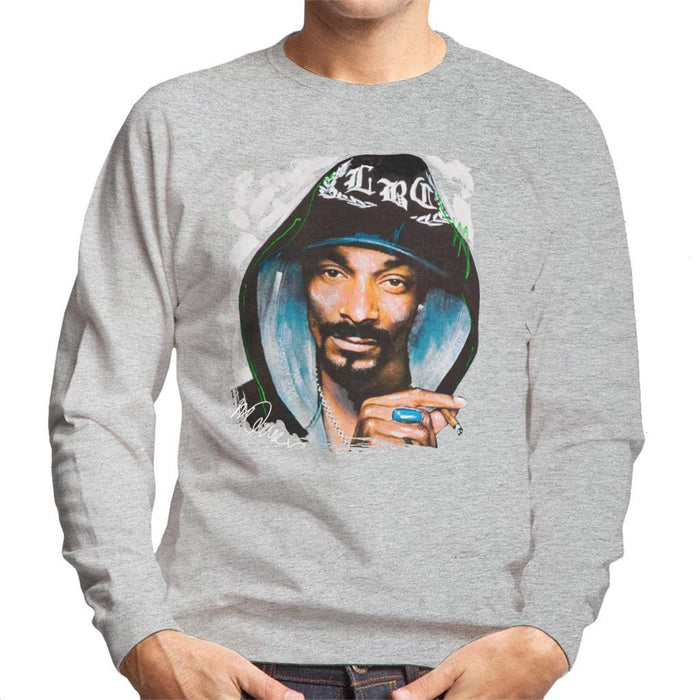 Sidney Maurer Original Portrait Of Snoop Dogg Smoking Mens Sweatshirt - Mens Sweatshirt