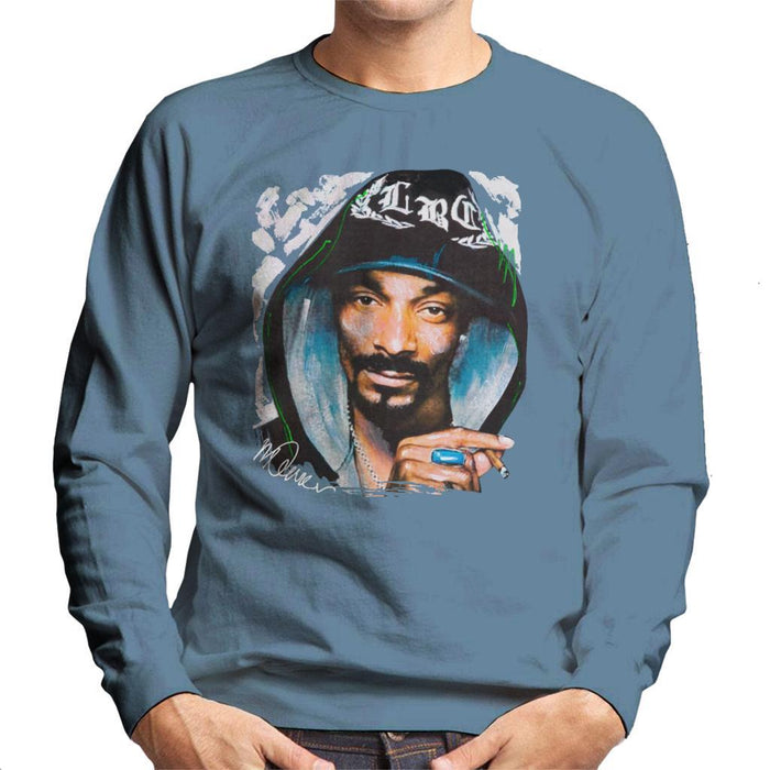 Sidney Maurer Original Portrait Of Snoop Dogg Smoking Mens Sweatshirt - Mens Sweatshirt