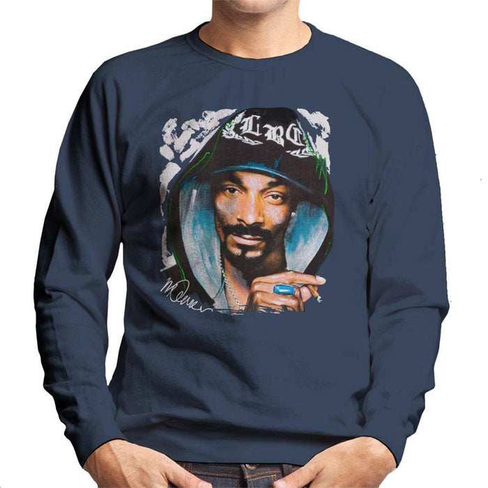 Sidney Maurer Original Portrait Of Snoop Dogg Smoking Mens Sweatshirt - Mens Sweatshirt
