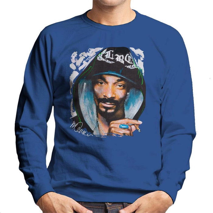 Sidney Maurer Original Portrait Of Snoop Dogg Smoking Mens Sweatshirt - Mens Sweatshirt