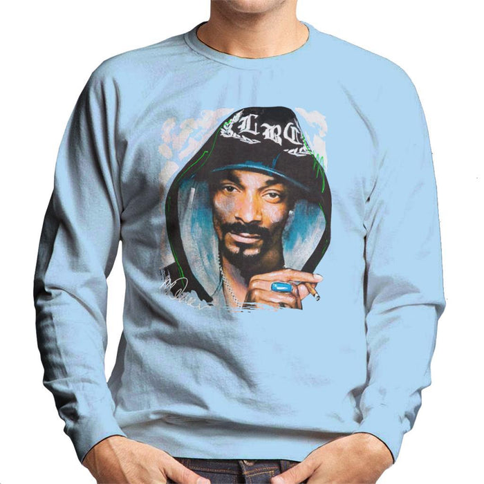 Sidney Maurer Original Portrait Of Snoop Dogg Smoking Mens Sweatshirt - Mens Sweatshirt