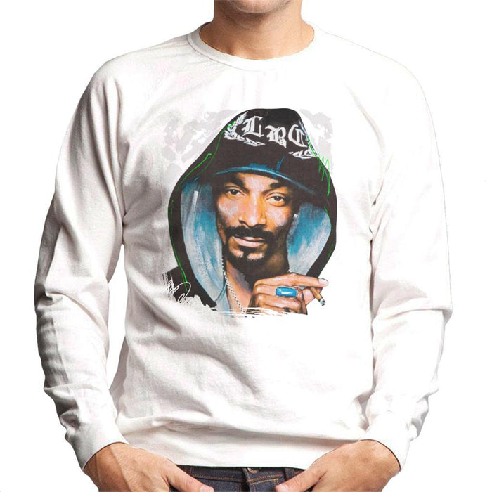Sidney Maurer Original Portrait Of Snoop Dogg Smoking Mens Sweatshirt - Mens Sweatshirt