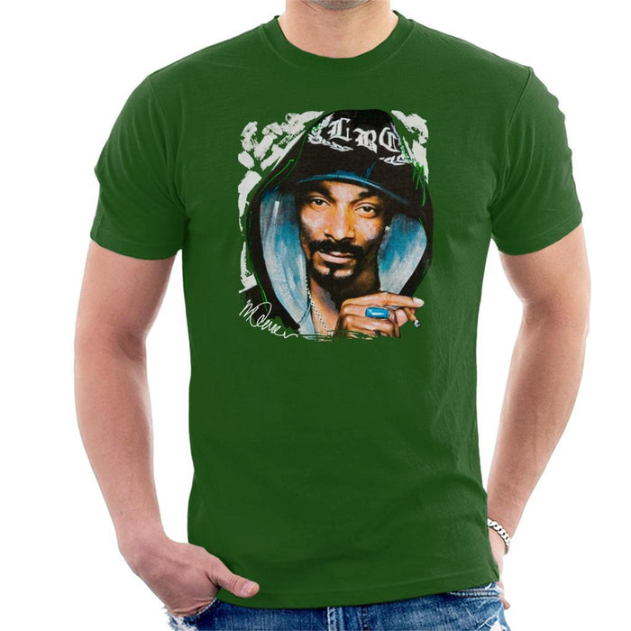 Sidney Maurer Original Portrait Of Snoop Dogg Smoking Mens T-Shirt - Mens T-Shirt