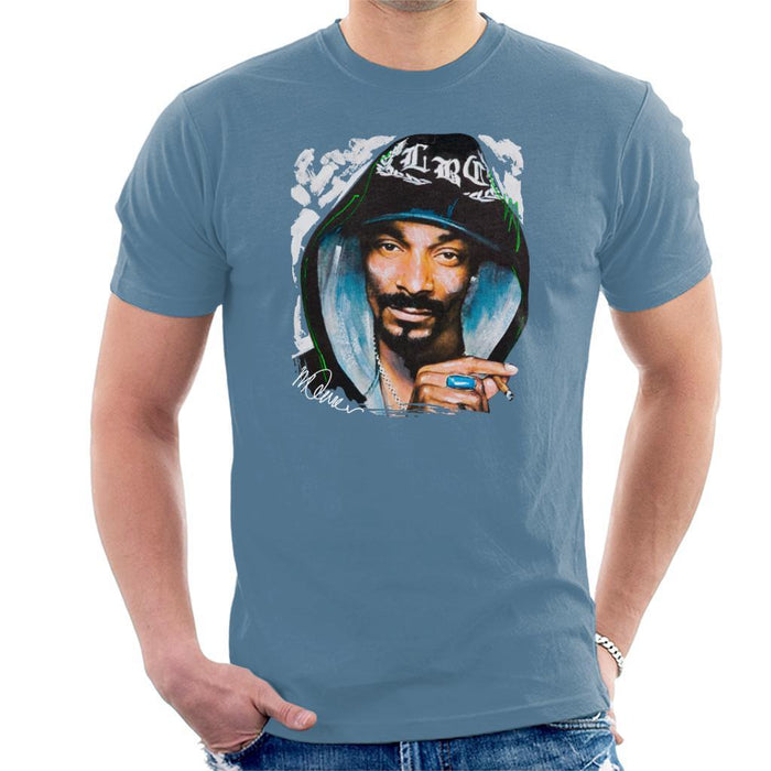 Sidney Maurer Original Portrait Of Snoop Dogg Smoking Mens T-Shirt - Mens T-Shirt