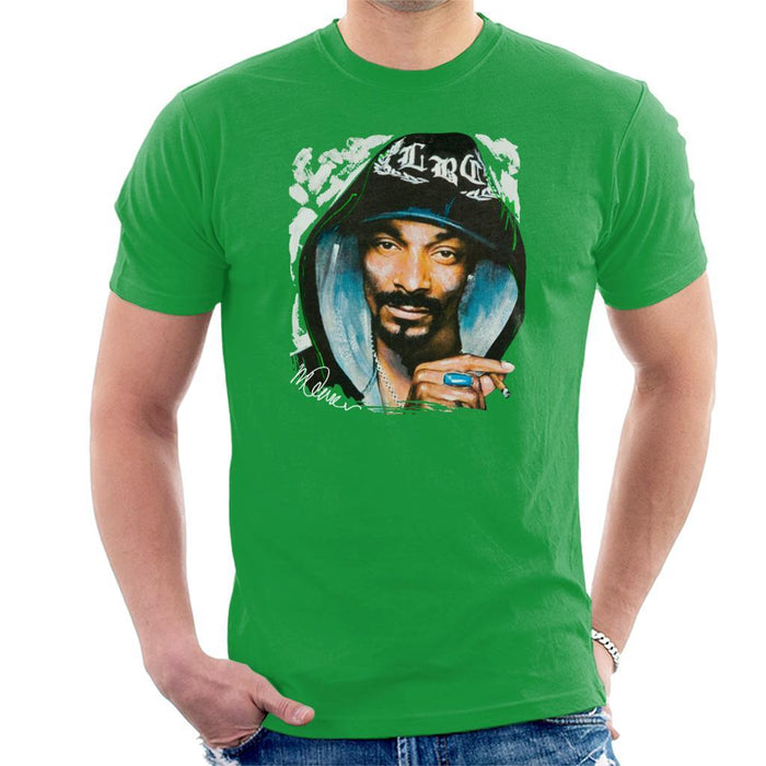 Sidney Maurer Original Portrait Of Snoop Dogg Smoking Mens T-Shirt - Mens T-Shirt