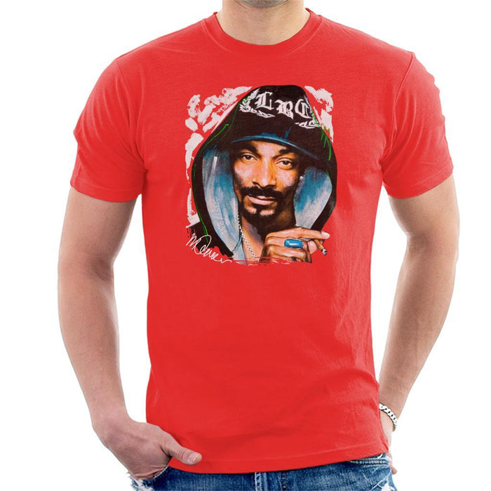 Sidney Maurer Original Portrait Of Snoop Dogg Smoking Mens T-Shirt - Mens T-Shirt
